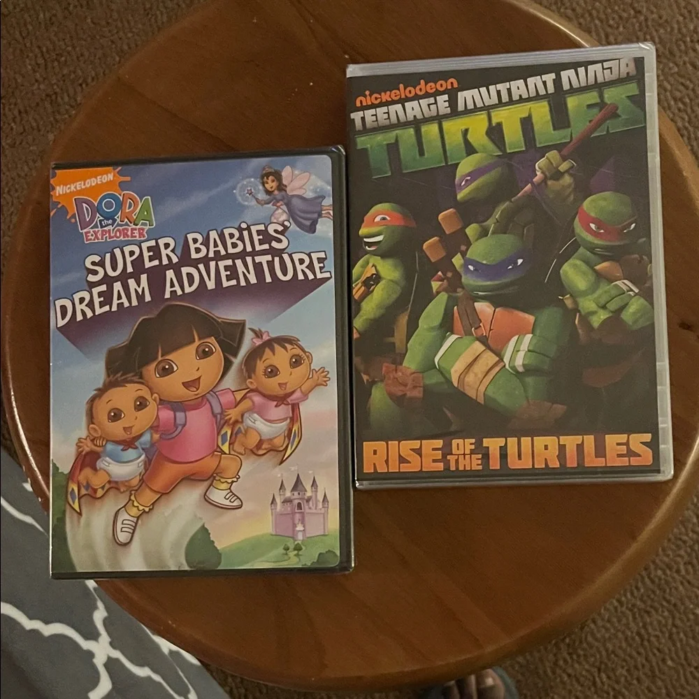 Nickelodeon Dora Super Babies & TMNT Rise of the Turtles DVD Set